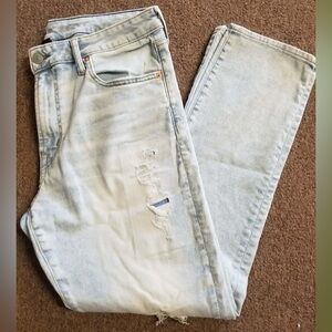 American Eagle Outfitters Distressed Light Denim Jeans